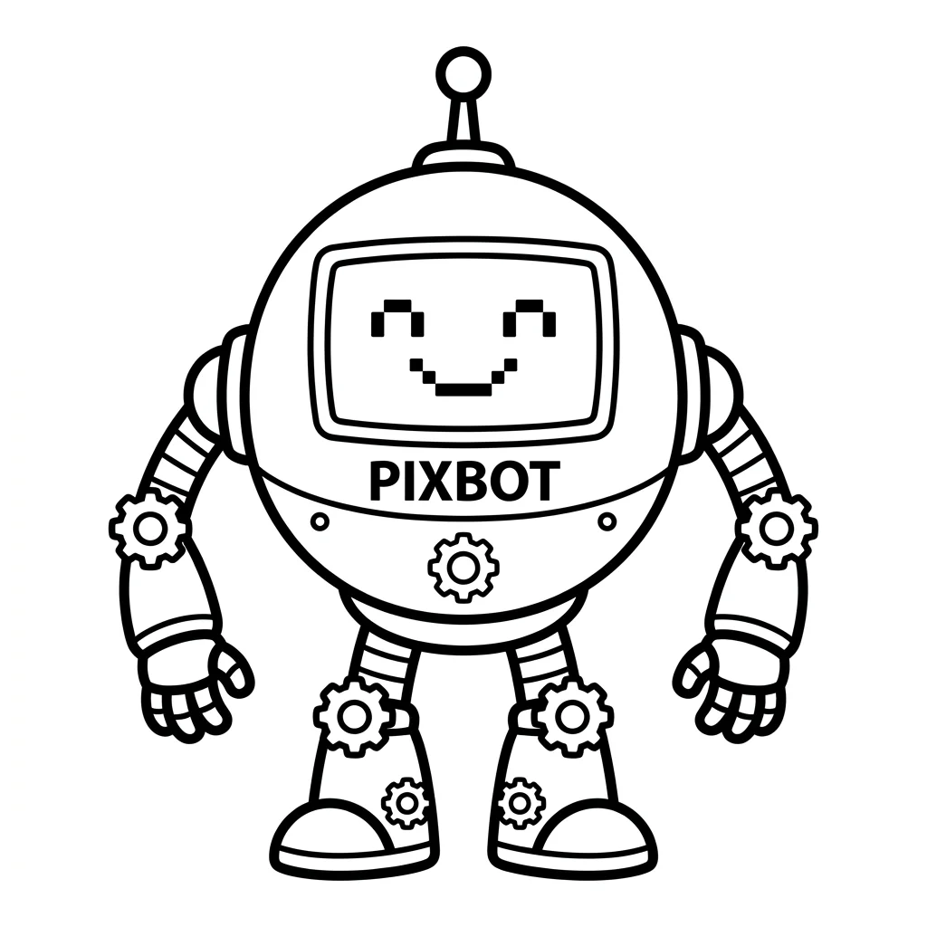 Pixbot para colorear