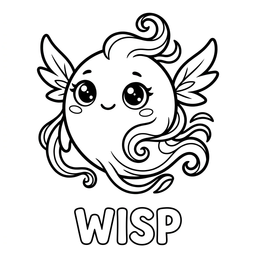 Wisp para colorear