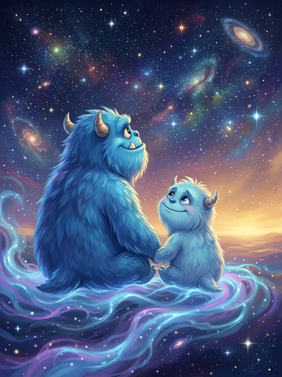 Chomper y Torvik miran el cielo