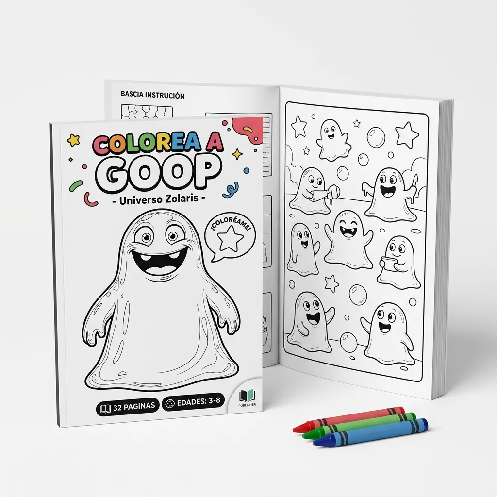 Libro Colorear con Crayones